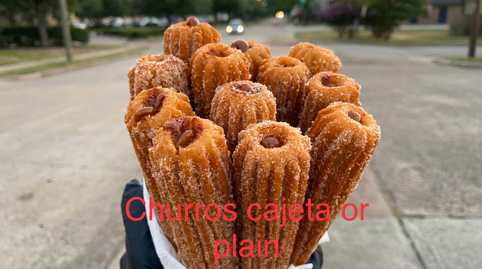 Churros with cajeta